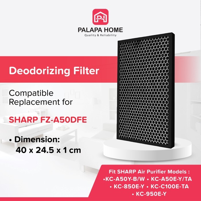 Jual Carbon Filter Sharp Air Purifier KC-850E KC-950E KC-C100E FZ ...