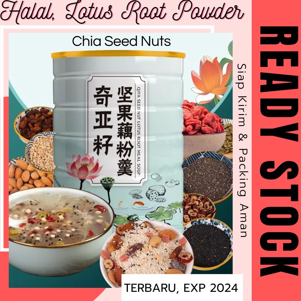 Jual Murah Ou Fen Lotus Root Powder / Sarapan Diet Sehat / Halal Oufen ...