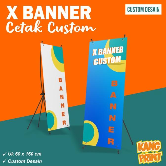 Jual Cetak X Banner Custom Desain Standing Banner | Shopee Indonesia