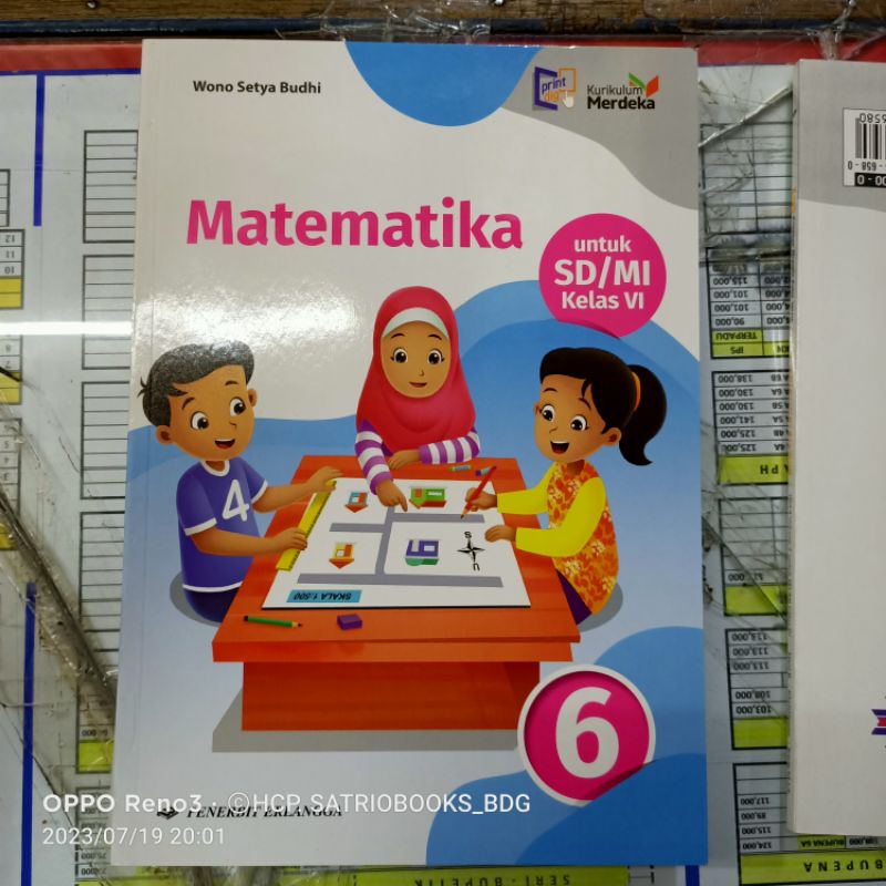 Jual MATEMATIKA KELAS 6 KURIKULUM MERDEKA PENERBIT ERLANGGA. ORIGINAL ...