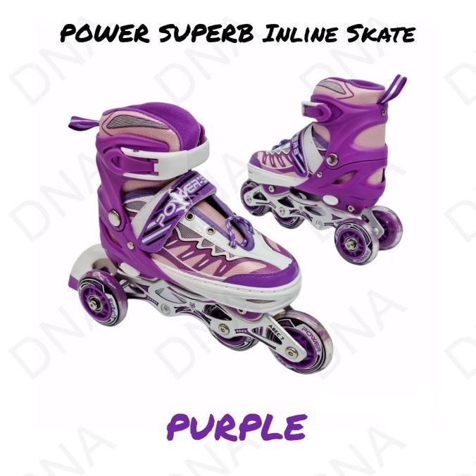 Jual Sepatu Roda Power Superb Bajaj Ungu (+ Baut Bajaj) | Shopee Indonesia