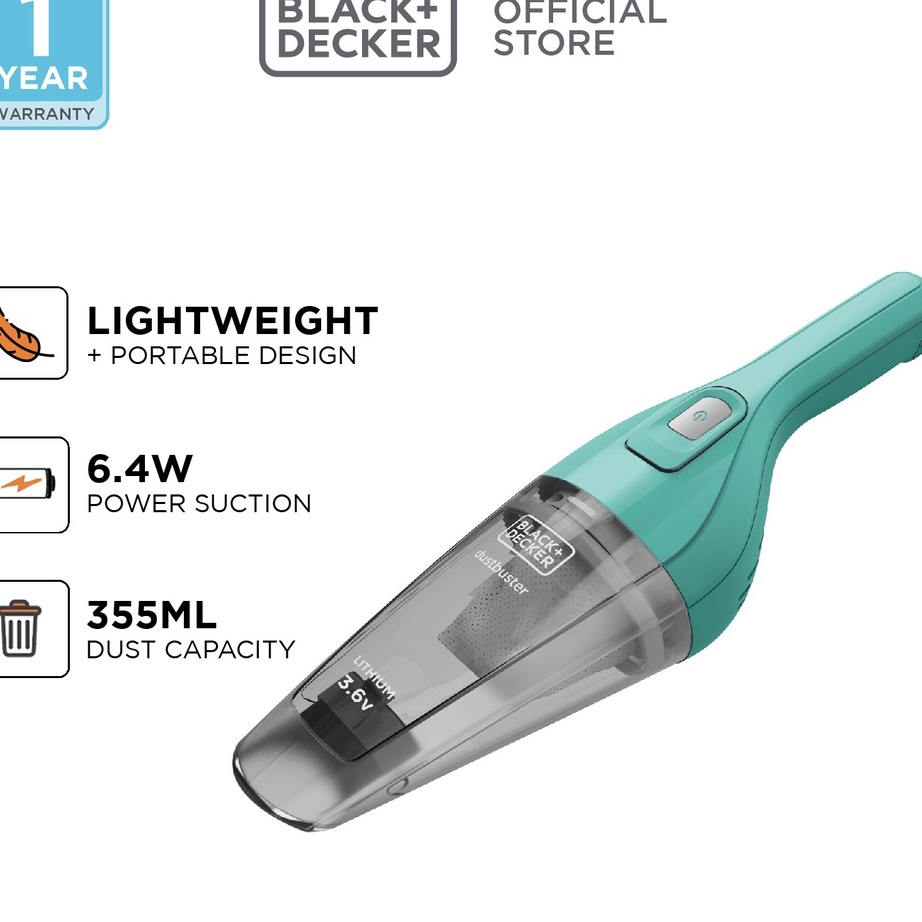 Jual Segera Dapatkan!! Black+Decker Cordless Wet Dry Hand Vacuum