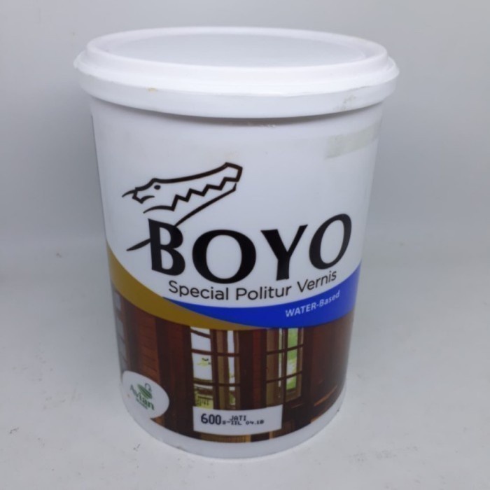 Jual Cat Politur Kayu Boyo Water Based 1 Kg Plitur Vernis Bahan Dasar Air Shopee Indonesia 4347