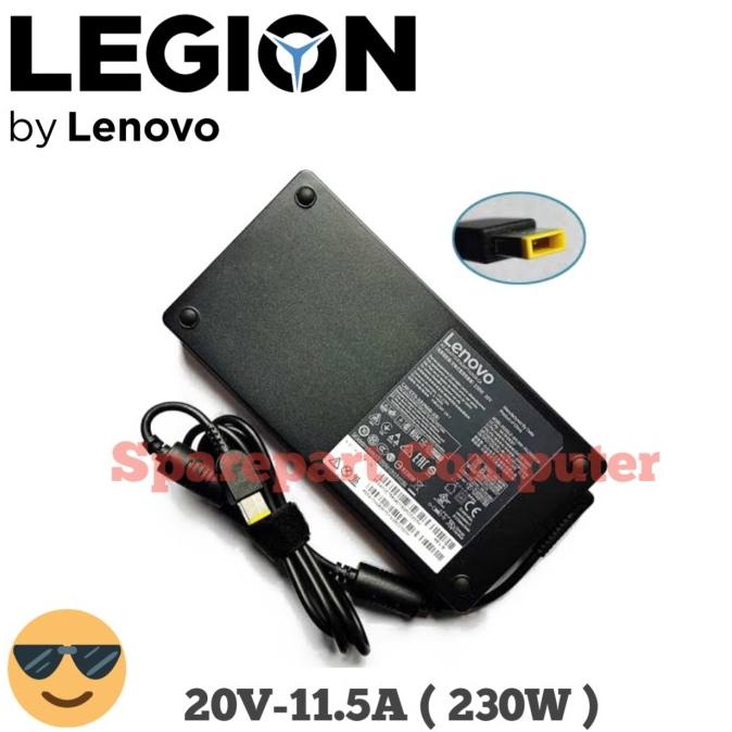 Caricabatterie Originale Lenovo 170W 20V 8.5A Per Legion 5 15ARH05, Punta Rettangolare, Usato Testato