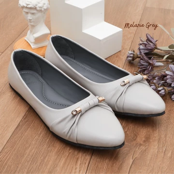 QUINCE Melanie Flat Shoes Wanita Ballerina Flat Shoes Nyaman Untuk Kerja Kuliah Daily Empuk