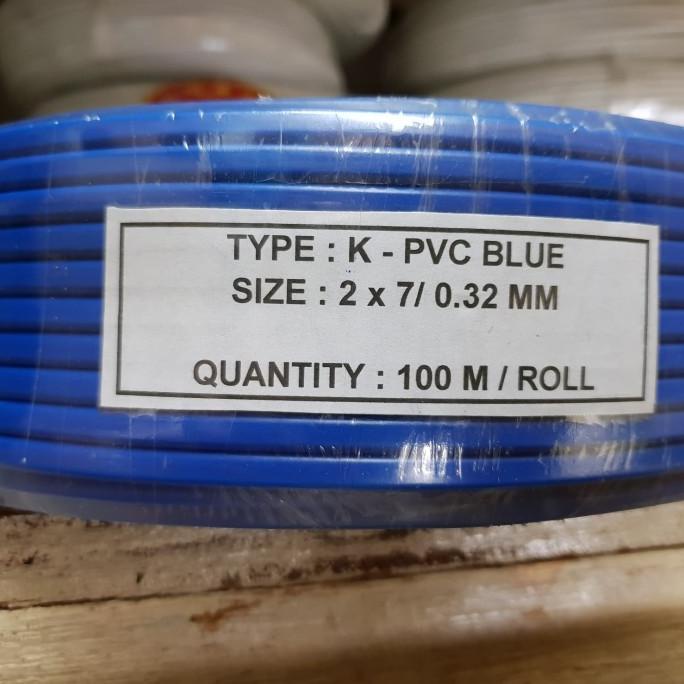 Jual $$] Kabel thermocouple type K PVC blue 2x 7/0,32 mm (roll ...