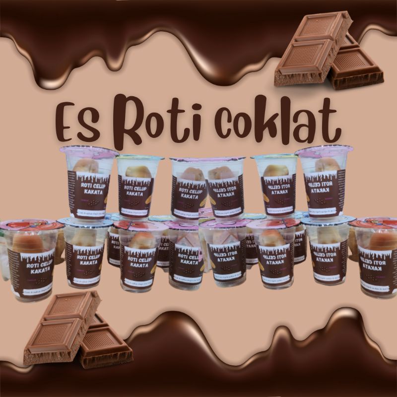 Jual COKLAT - Es roti celup viral ecer | Shopee Indonesia