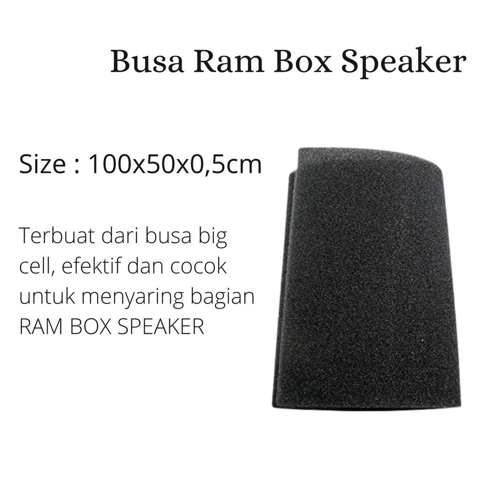 Jual HOT SALE Busa Ram Box Speaker - Busa Box Speaker 100x50x0,5cm ...