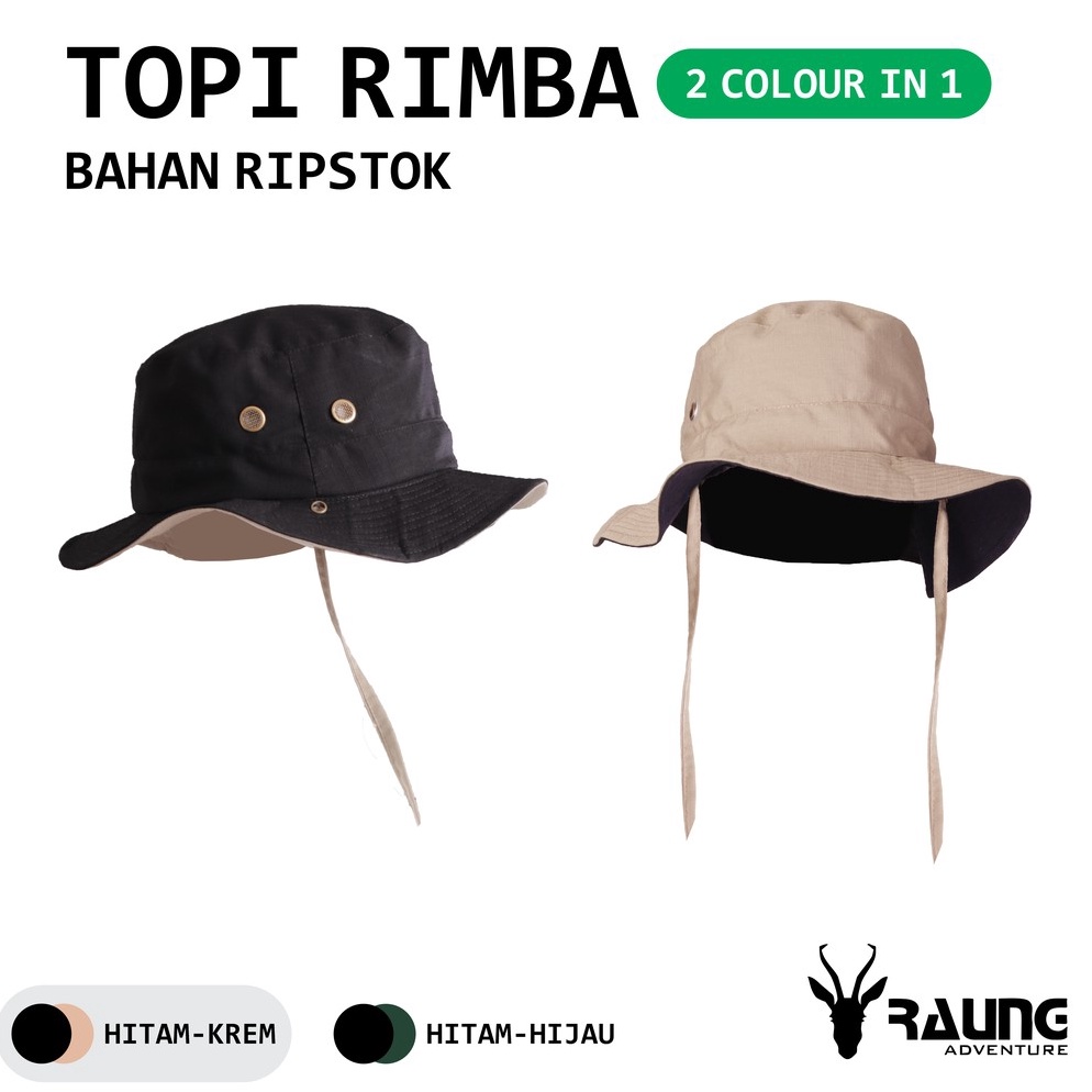 Jual VIRAL Raung Adventure - Topi Rimba / Topi Gunung / Topi Lapangan ...