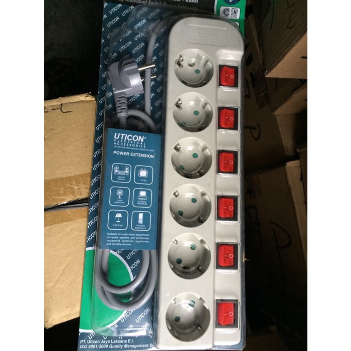 Jual Stop Kontak On/Off Isi 6 | Shopee Indonesia