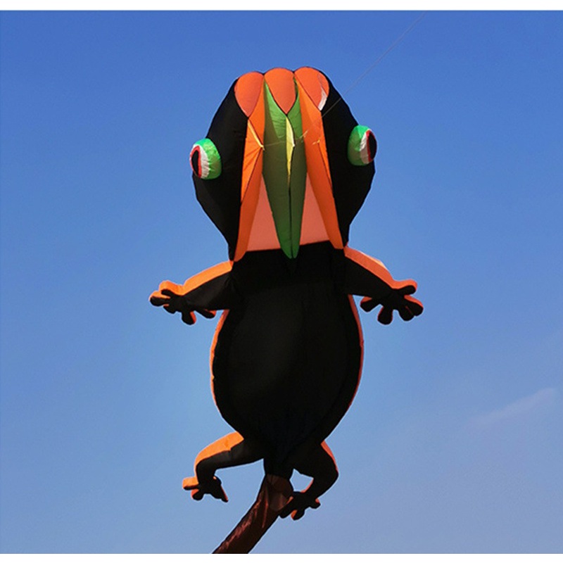 Jual 12m New Lizard Gecko Kite Soft Inflatable Kite Color Animal Kite ...