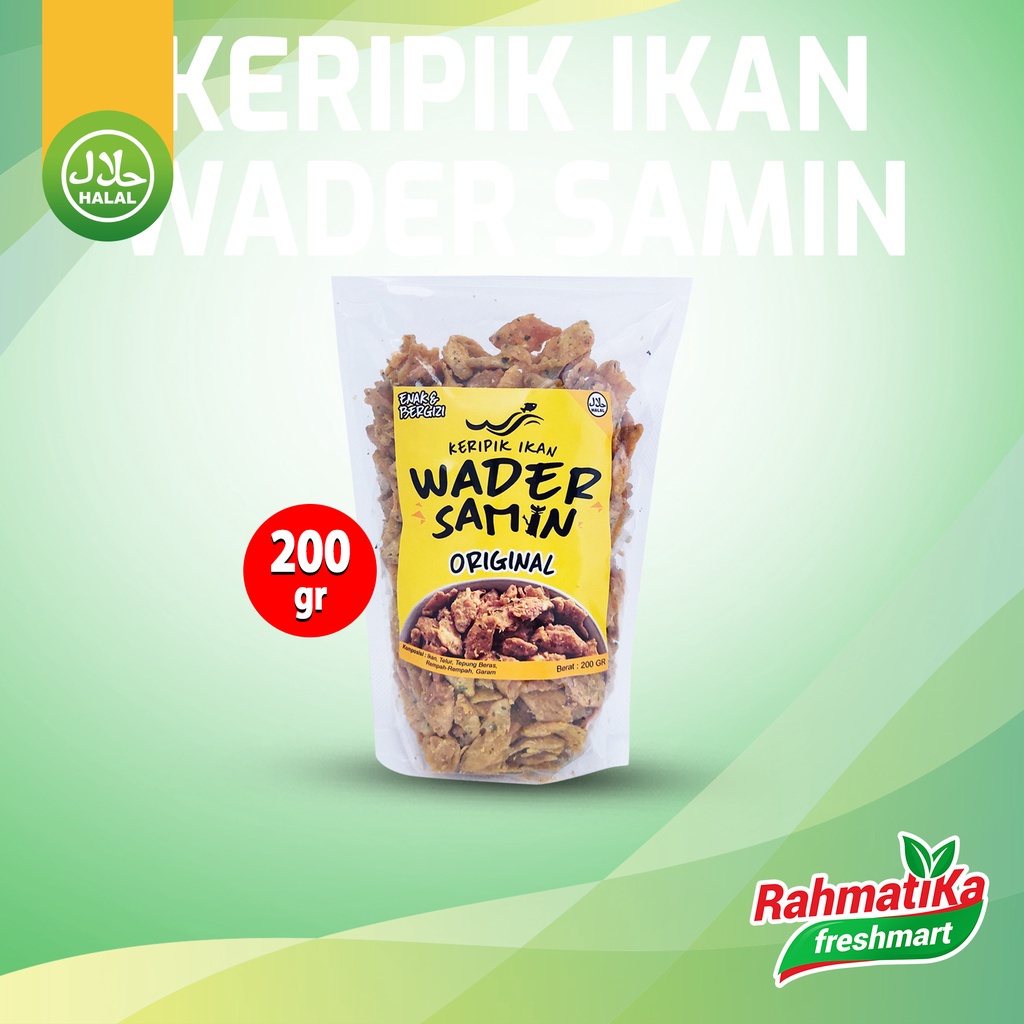 Jual Keripik Ikan Wader Original Kripik Samin Khas Blora 200 Gram