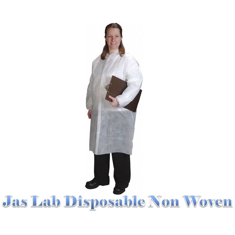 Jual CodeFf4F9 Jas Laboratorium sekali pakai lengan panjang /Jaslab ...