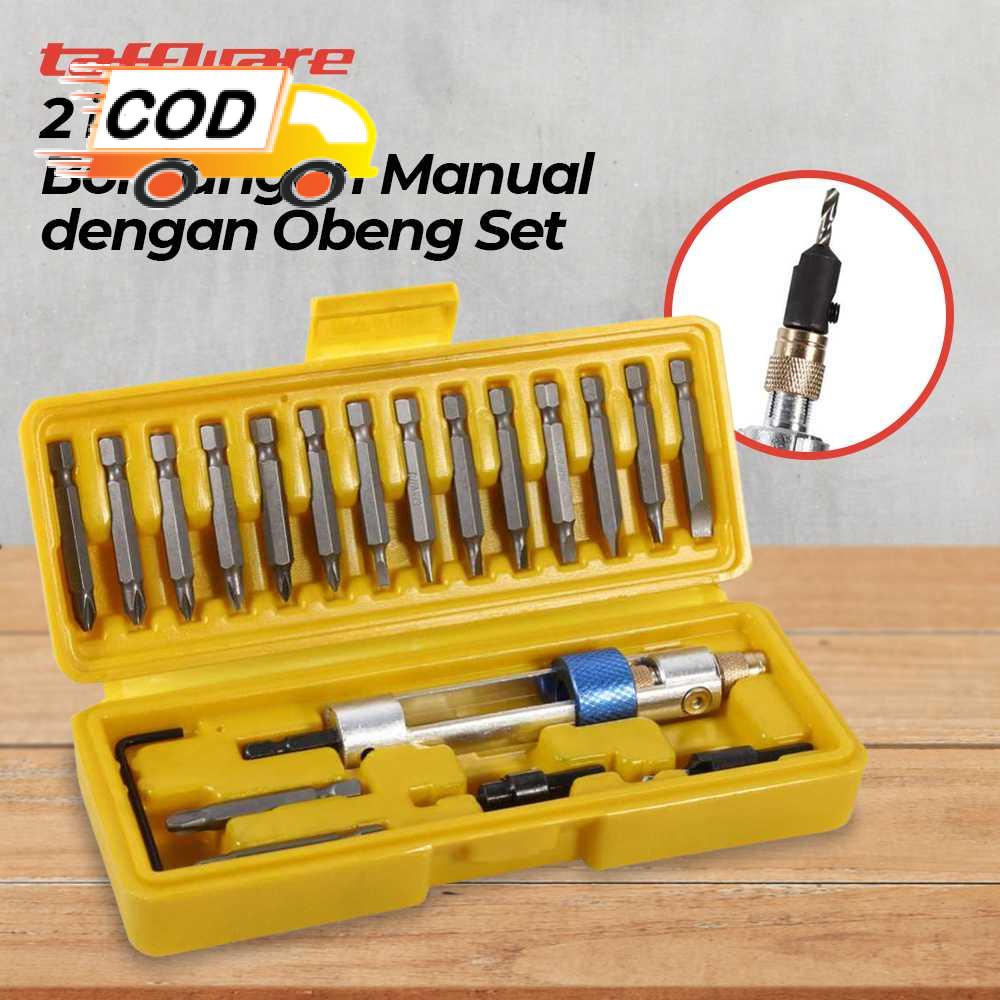 Jual Bor Tangan Manual Dengan Obeng Set In Multifungsi Shopee Indonesia