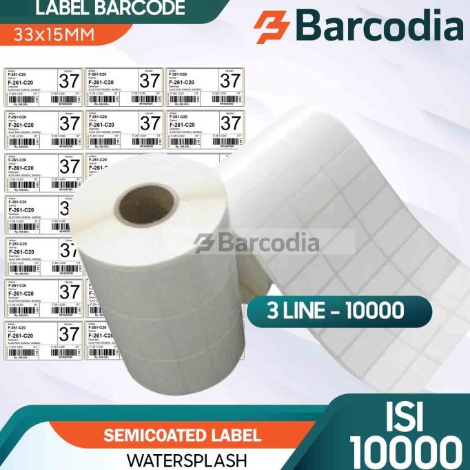 Jual Label Printer Barcode X Mm X Mm Line Semicoated Isi