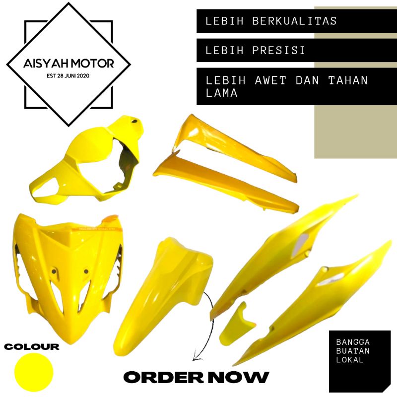 Jual Harga Satuan Bodi Honda Revo Lama Warna Kuning Tahun 2008 | Shopee ...