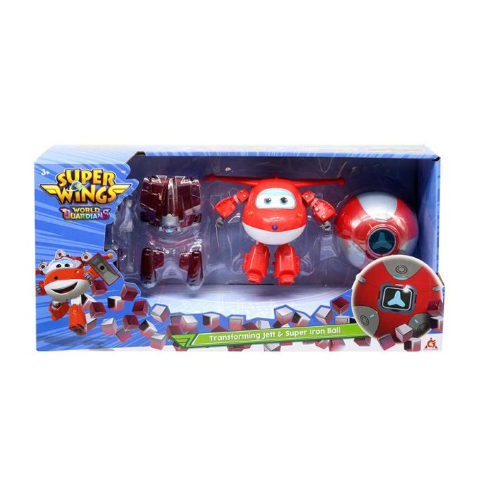 Jual Super Wings World Guardians Transforming Jett & Ball Steel Power ...