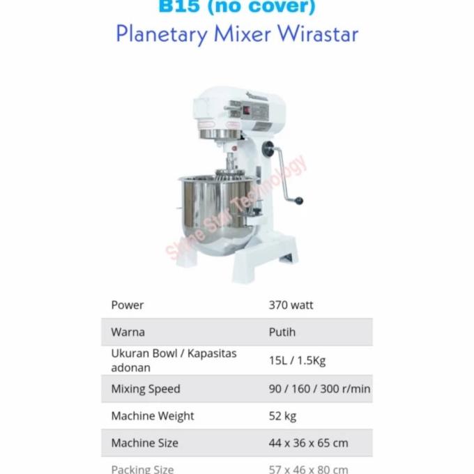 Jual yang dicari] Mixer B15 B15B Wirastar Mixer Roti