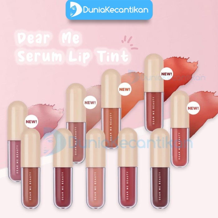 Jual dear me beauty serum lip tint lip stain tahan lama new colour liptint Shopee Indonesia
