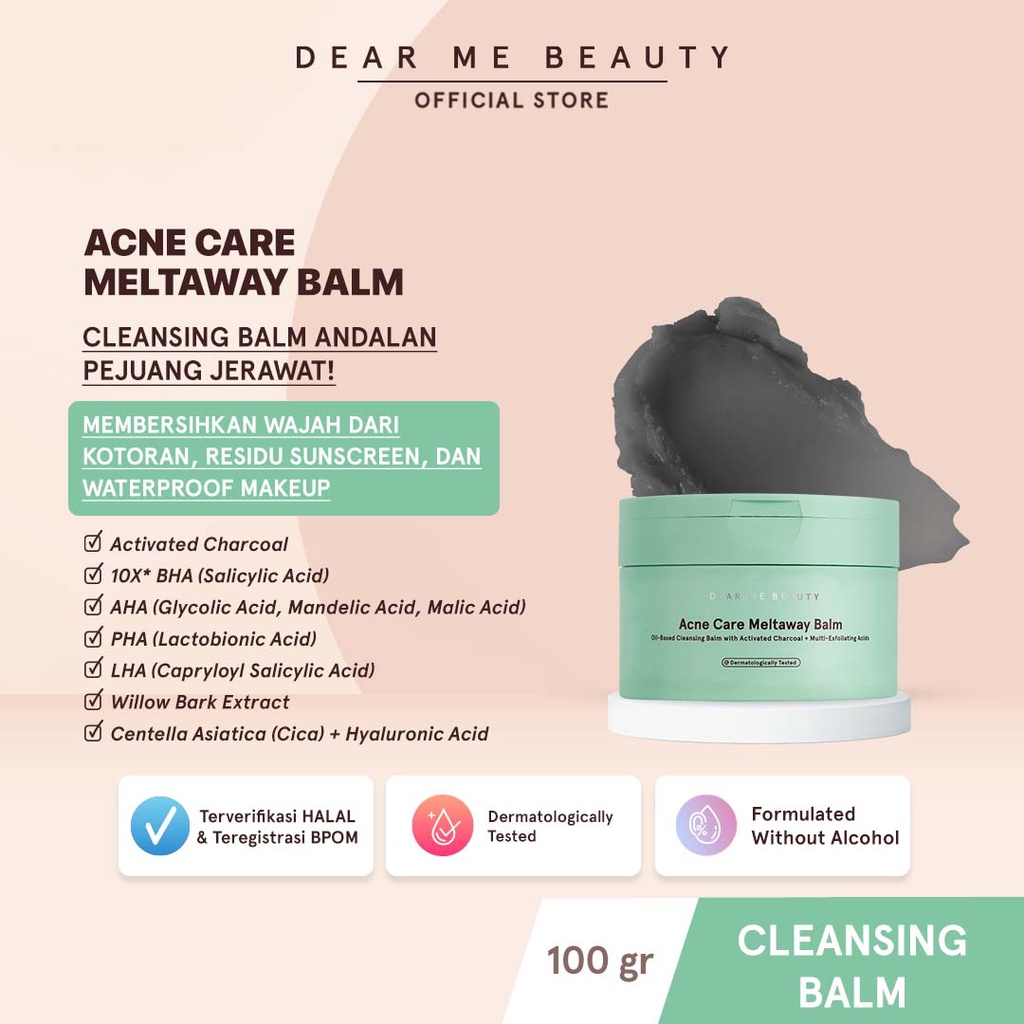 Jual Dear Me Beauty Cleansing Balm Acne Care Meltaway Balm Shopee