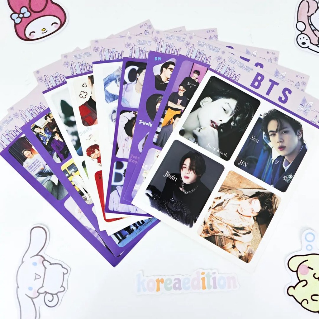 Jual Sticker Decoration 4R 1 Set Isi 10pcs Kpop Thai BTS Blackpink ...