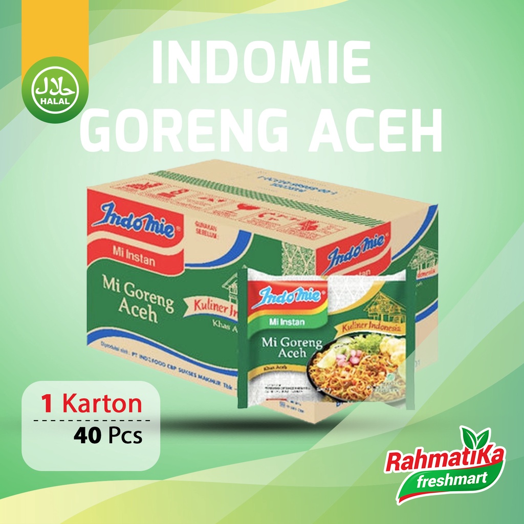 Jual Indomie Mi Instan Goreng Aceh Dus Karton Isi Pcs Shopee