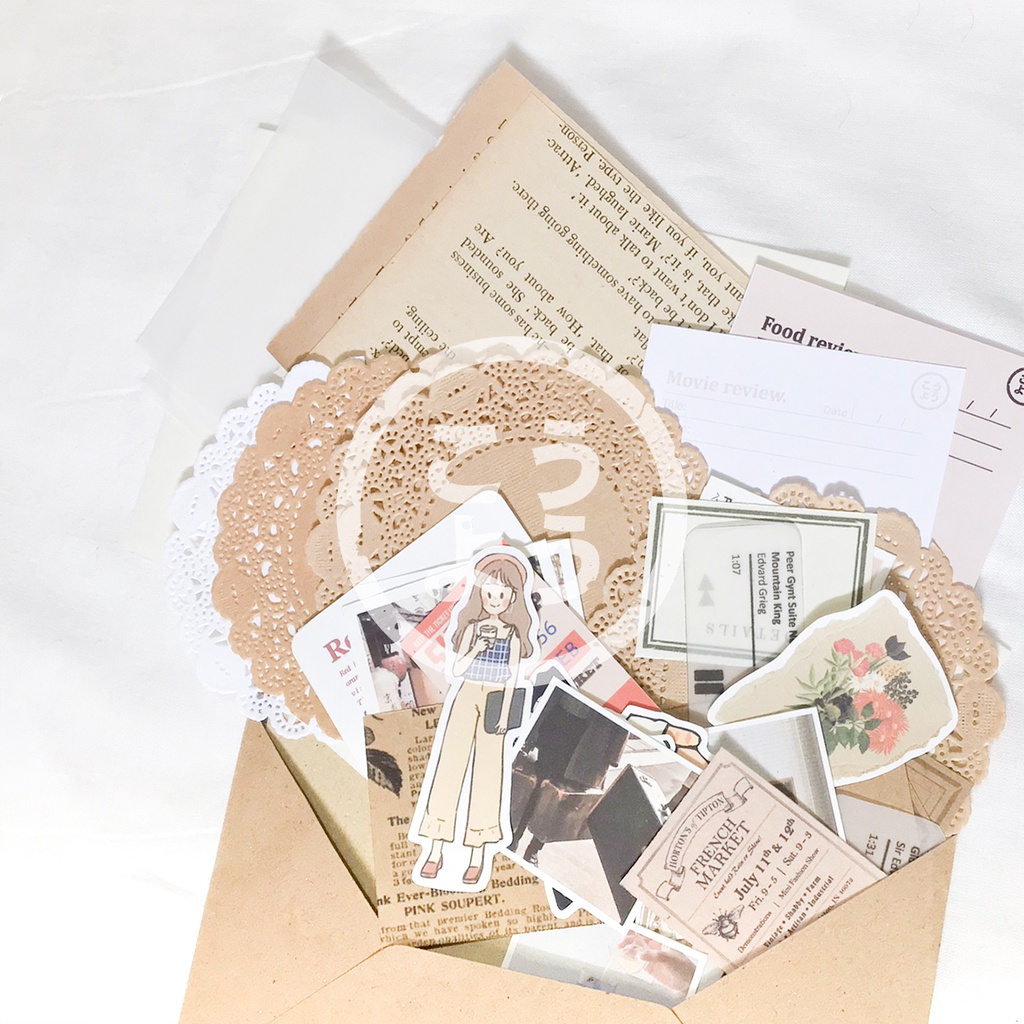 Jual 40+ pcs Journal Kit - Set Journal untuk Jurnal / Scrapbook (Pack ...