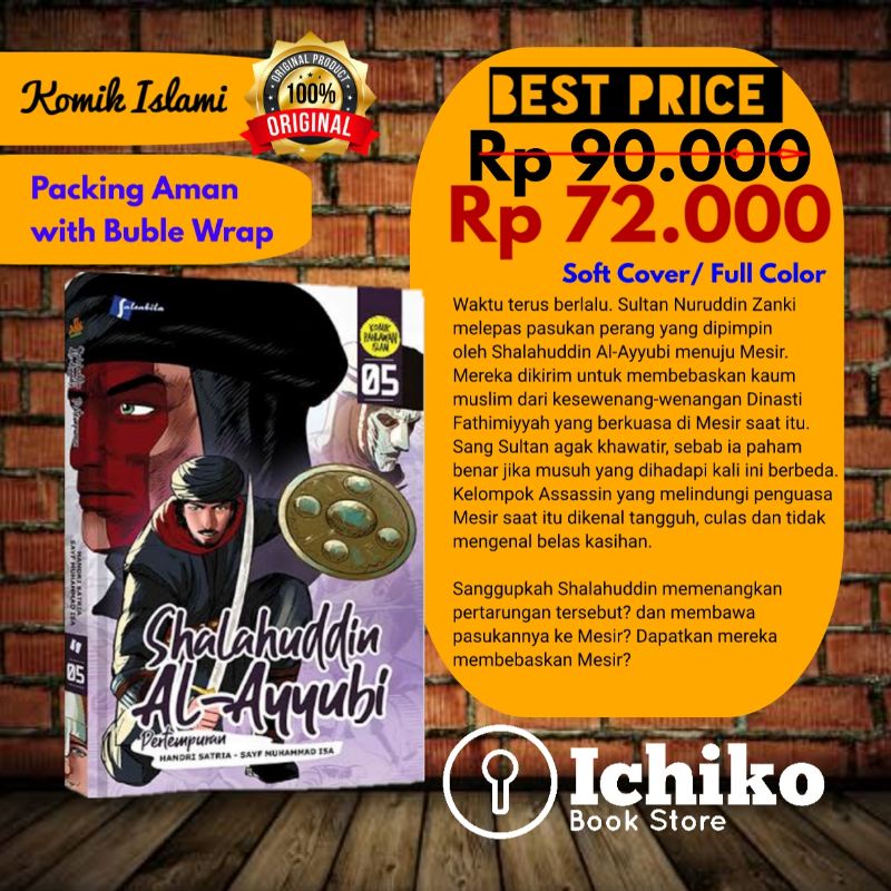 Jual TERBARU Komik Shalahuddin Al Ayyubi Jilid 5 Pertempuran by Handri ...