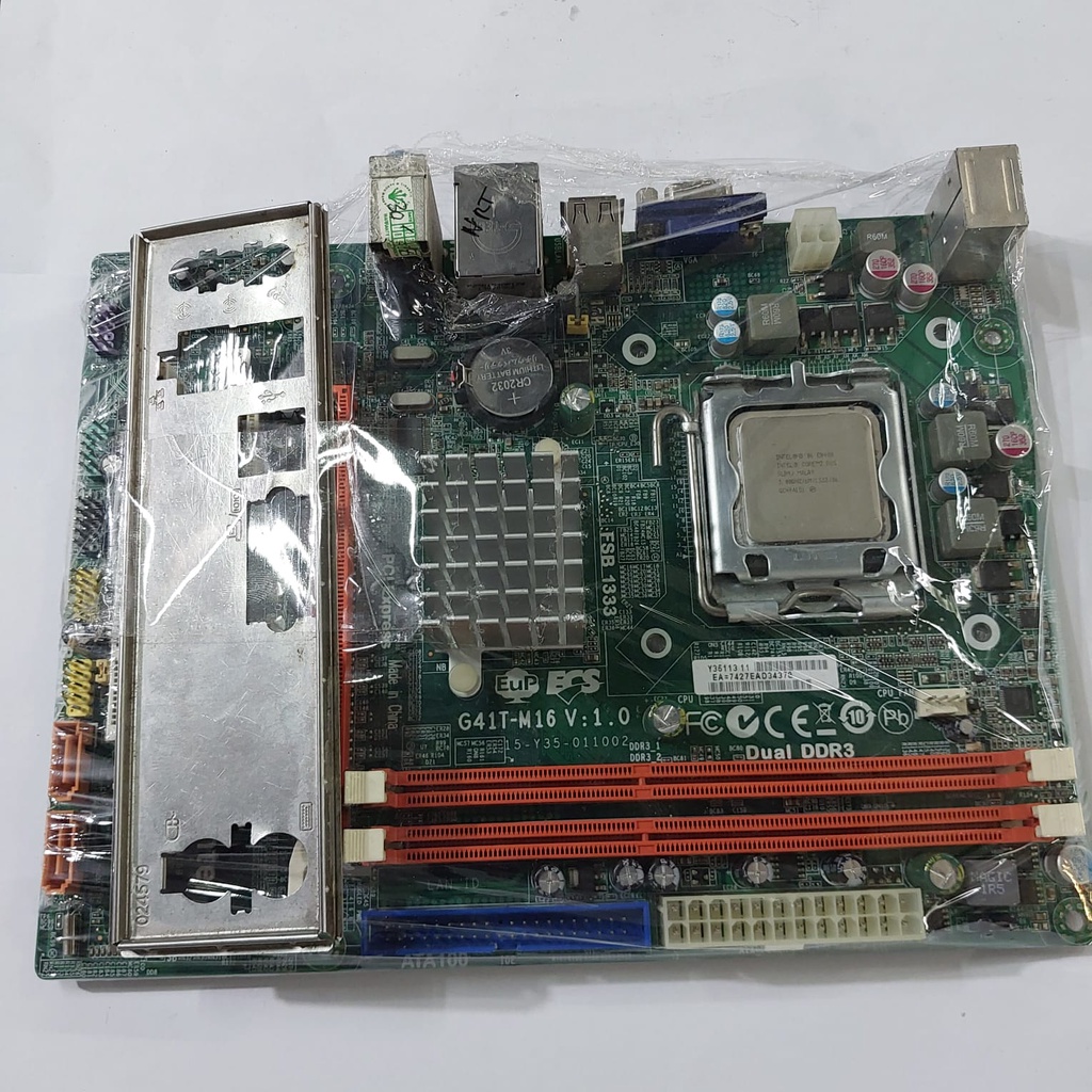 Jual mainboard intel G41 ecs G41T M16 Shopee Indonesia