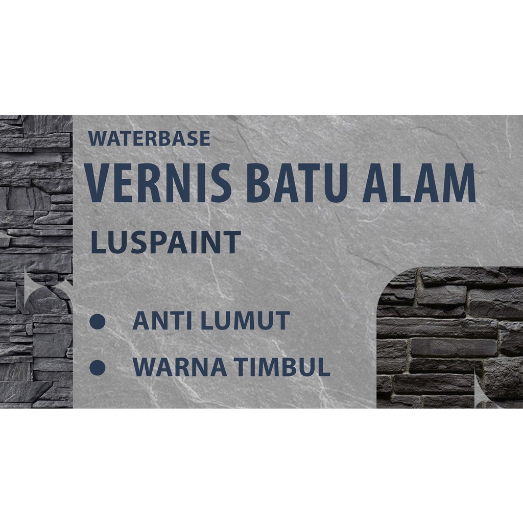 Jual vernis batu alam waterbase 1kg | Shopee Indonesia