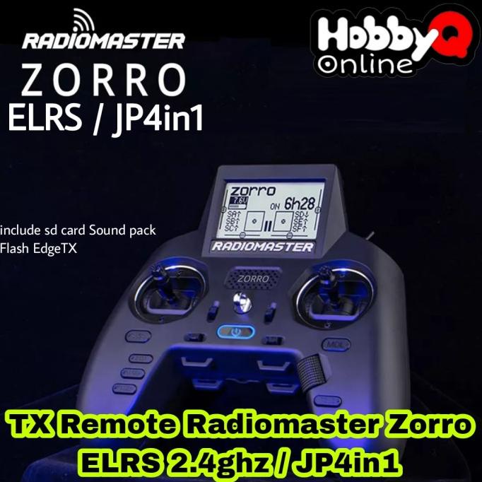 Jual Radiomaster Zorro Radio Controller ELRS / JP4in1 Black Shopee