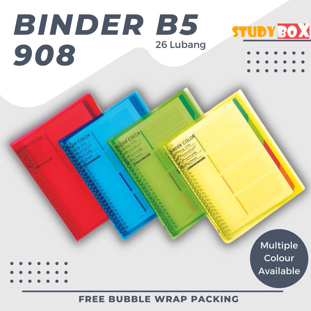 Jual TOPLA Binder Note/ Notebook / Ukuran B5 / RING 26 Lubang | Shopee ...