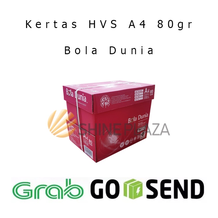 Jual Kertas Hvs A4 80gr Bola Dunia Kertas Fotocopy Putih A4 80gsm 1