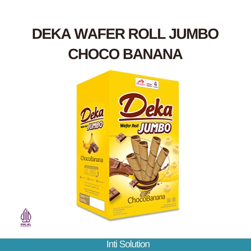 Jual Deka Wafer Roll Jumbo Choco Banana 240 gram | Shopee Indonesia