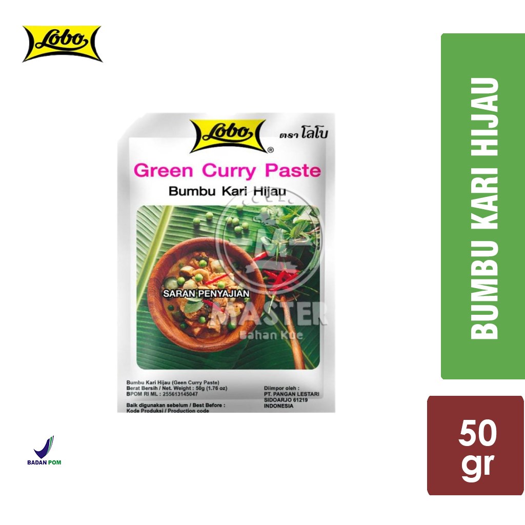 Jual Lobo Green Curry Paste / Bumbu Instant / Bumbu Kari Hijau [50 gr ...