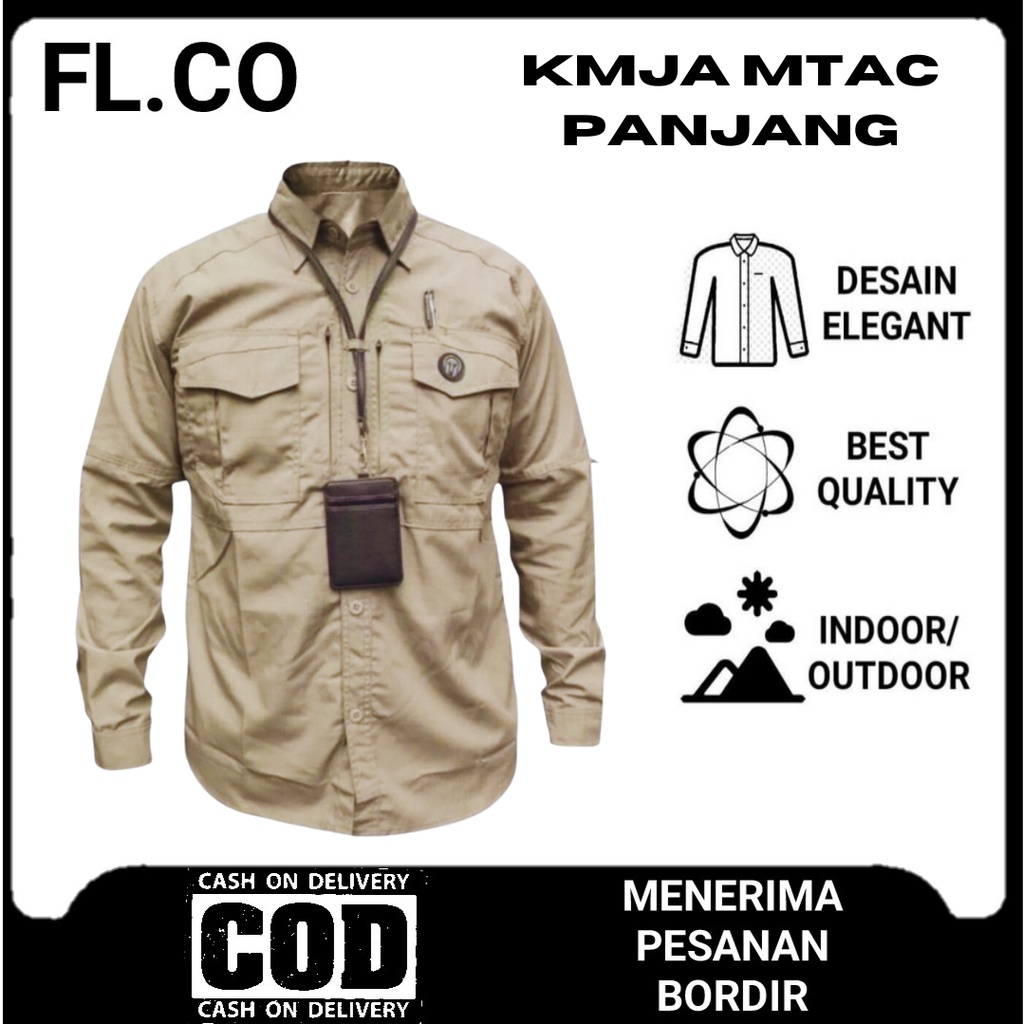 Jual Kemeja Tactical M Tac Lengan Panjang Kemeja Tactical Lapangan