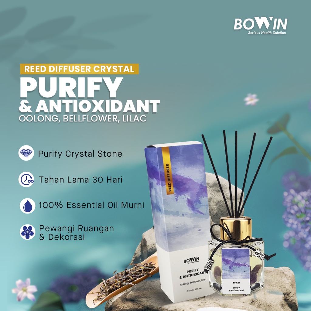 Jual Bowin Reed Diffuser Crystal - Aromaterapi Pengharum Ruangan 100% ...