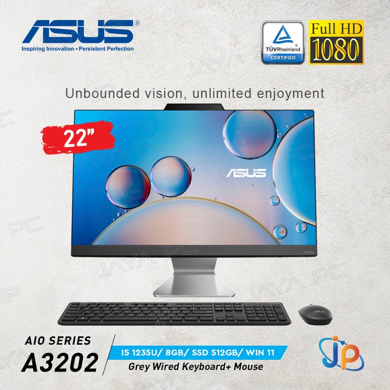Jual Asus AIO PC A3202WBAKBA585W (I5 1235U, 8GB, SSD 512GB, Win 11) Shopee Indonesia