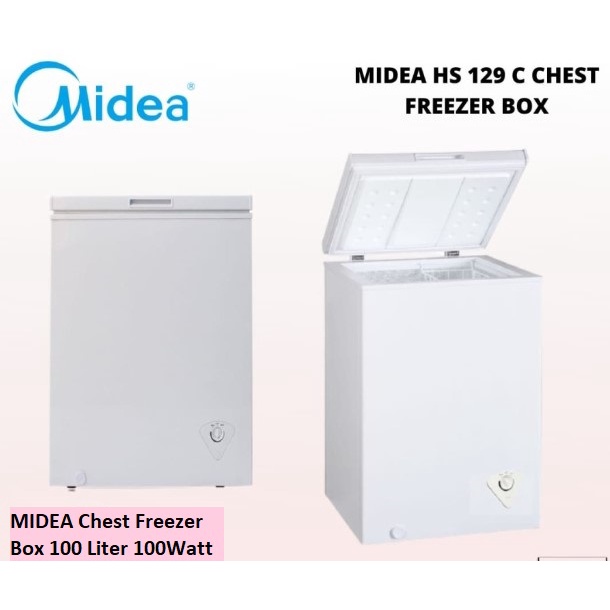 Jual Midea Chest Freezer 100 Liter Box Freezer HS129C HS 129C Cooler