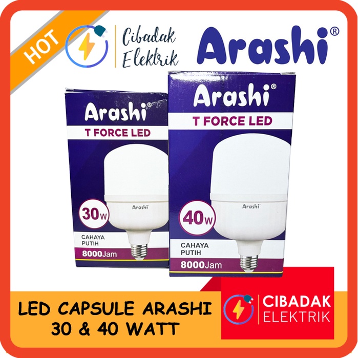 Jual Lampu Led Jumbo Arashi Watt Watt Putih Shopee Indonesia