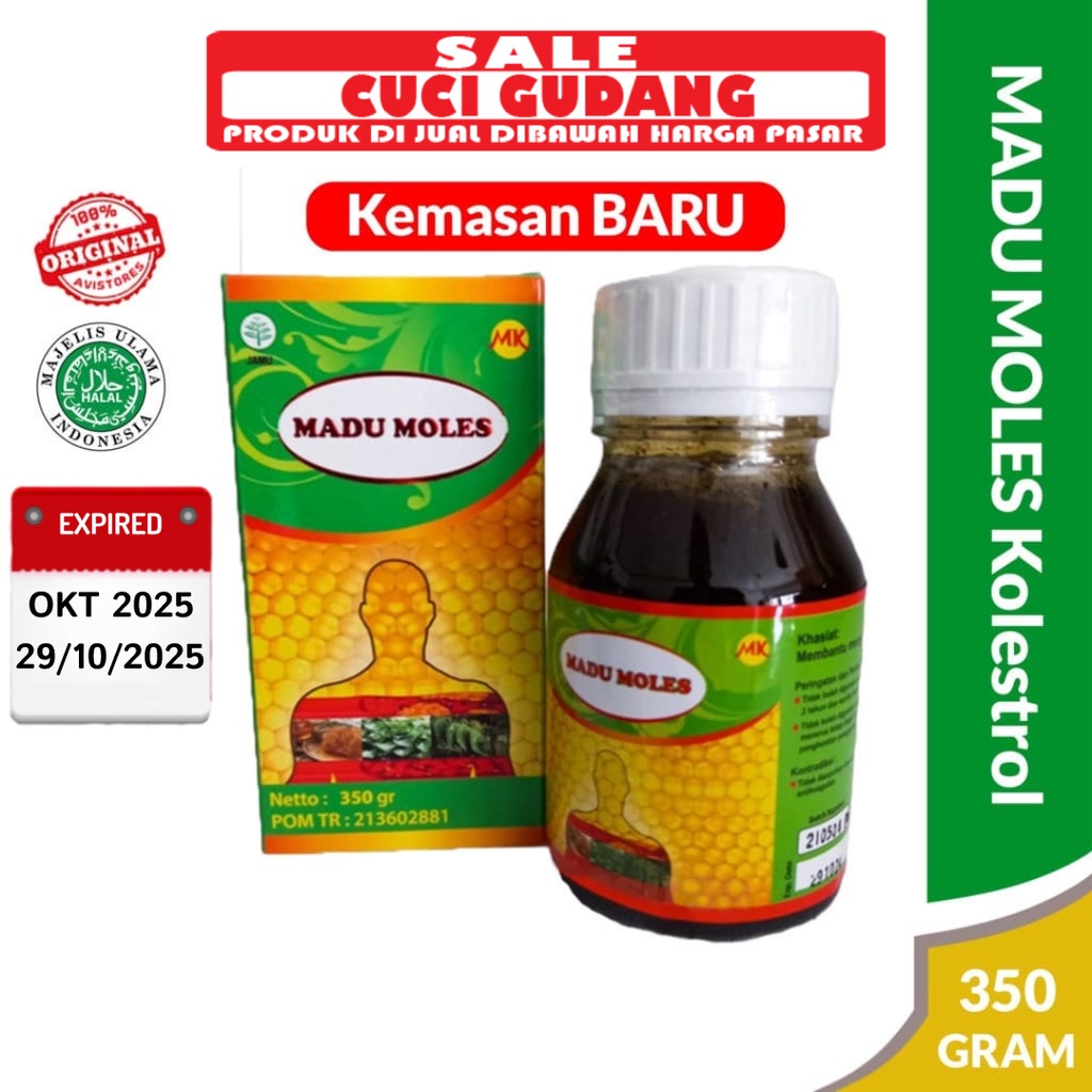 Jual MADU KOLESTROL Kolesterol Mujarob Moles Obat Asam Urat Darah ...