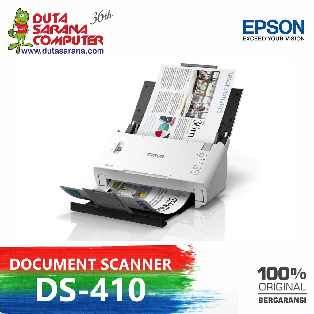 Jual Scanner Epson Ds 410 A4 Duplex Sheet Fed Document 300dpi Epson Ds410 Shopee Indonesia 8395