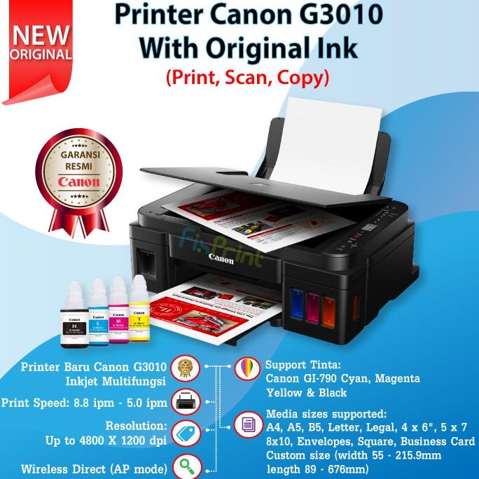 Jual Printer Canon G3020 WiFi All In One (Print,Scan,Copy) Shopee