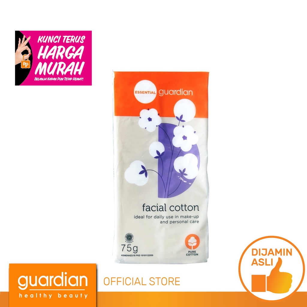 Jual GUARDIAN Essential Facial Cotton 75g | Shopee Indonesia