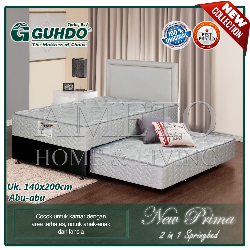 Jual Guhdo Springbed 2 in 1 New Prima 140x200 HB Prospine Full Set ...