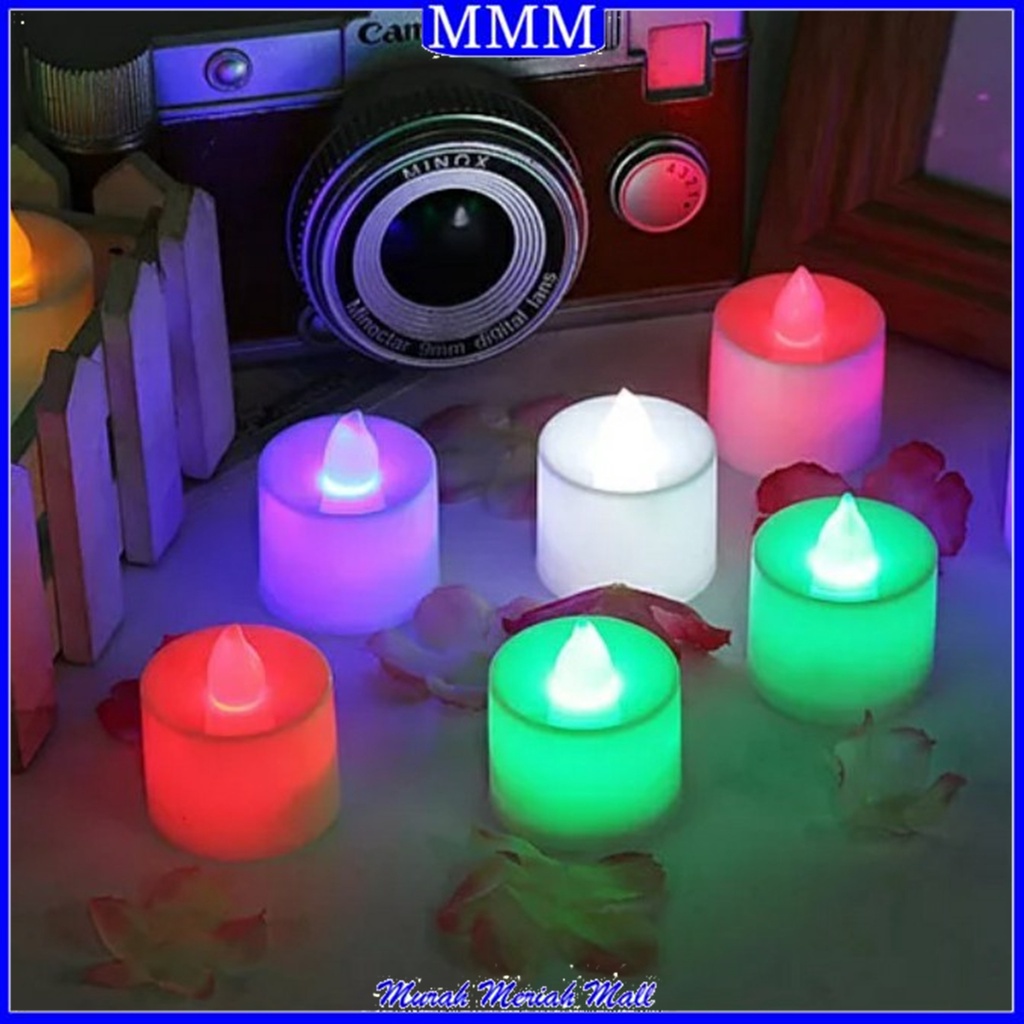 Jual Mmm Lilin Led Mini Candle Light Lamp Lilin Hias Mini Led Kamar Tidur Rumah Warna Warni