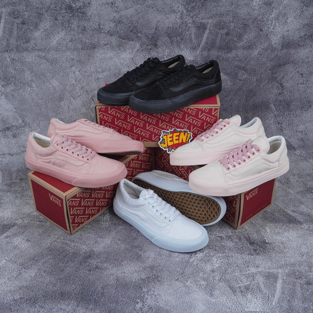 Vans best sale pink putih