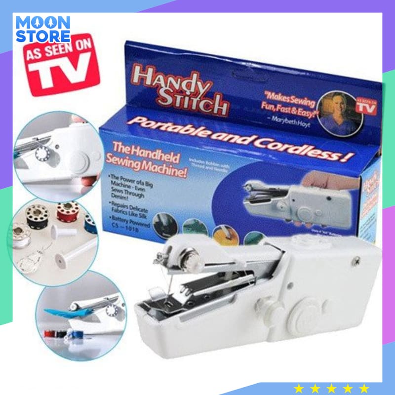 Jual Enname Handy Stitch Portable Handheld Sewing Machine Cs 101b White