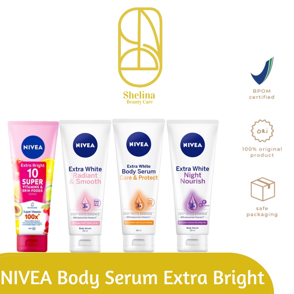 Jual Nivea Body Serum Extra White Extra Bright Ml Shopee Indonesia