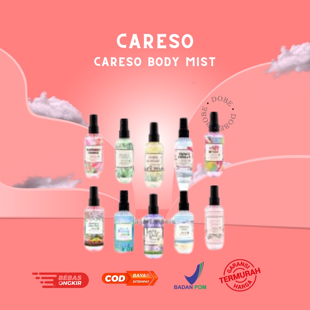 Jual CARESO Body Mist - French Vanilla - Jasmine Blossom - Raspberry ...